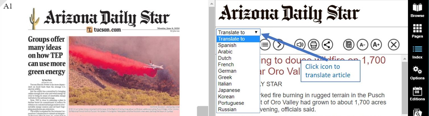E-Edition Tutorial - Translate an article